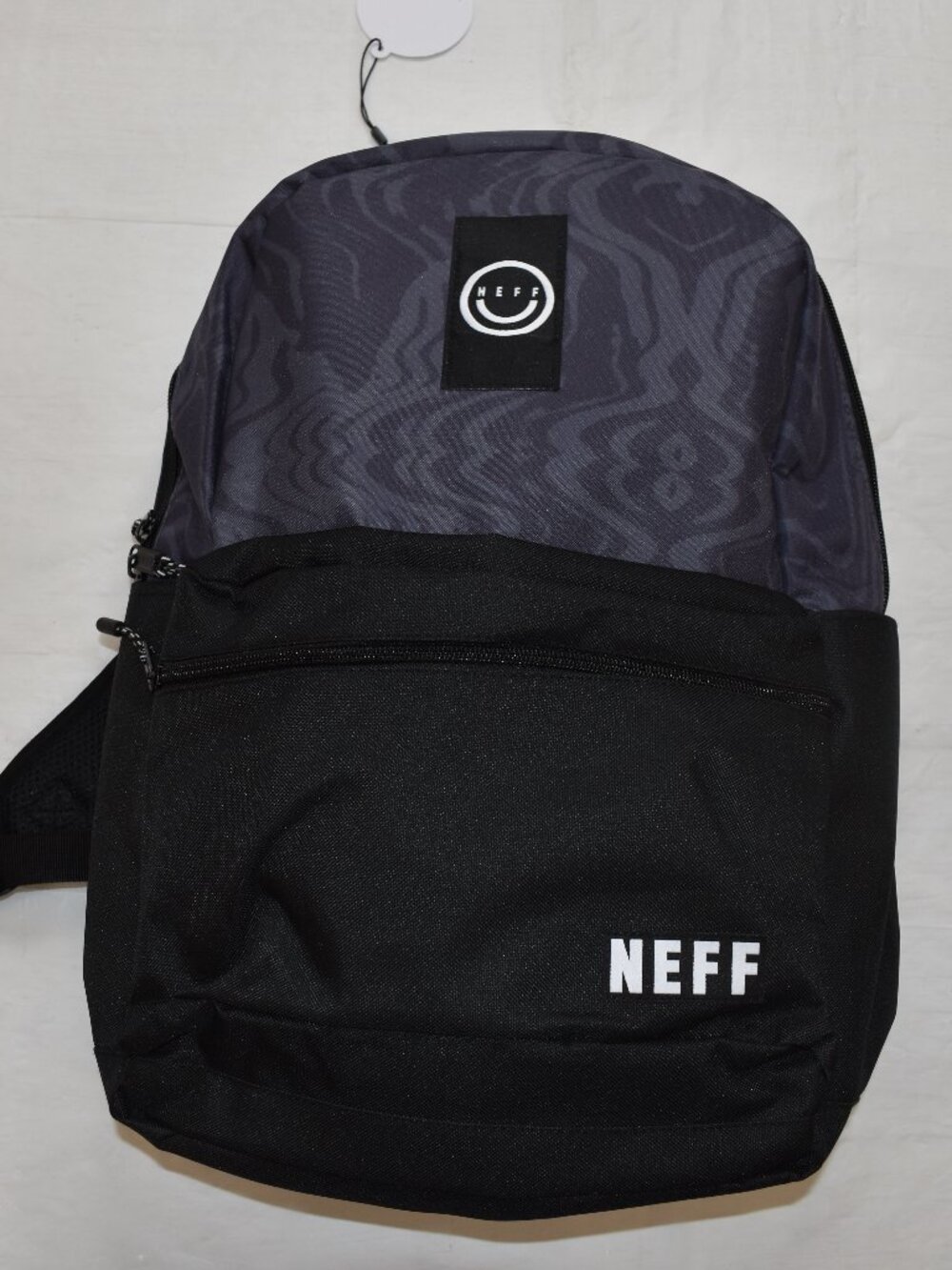 Neff Daily Adult School Black & Gray Backpack With Padded Laptop Sleeve New